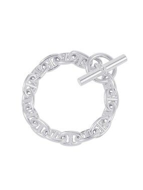 Hermes Bracelet Chaine D'ancre MM 15 Links Silver